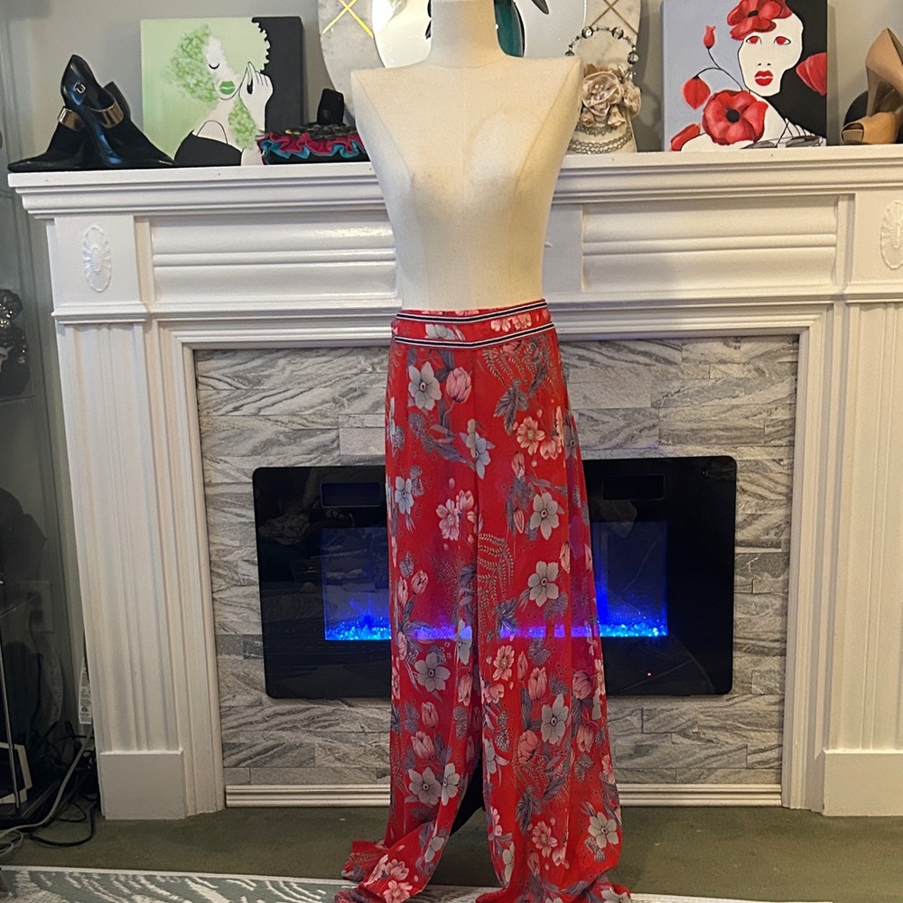 Pia Rossini Floral Palazzo Pants size large